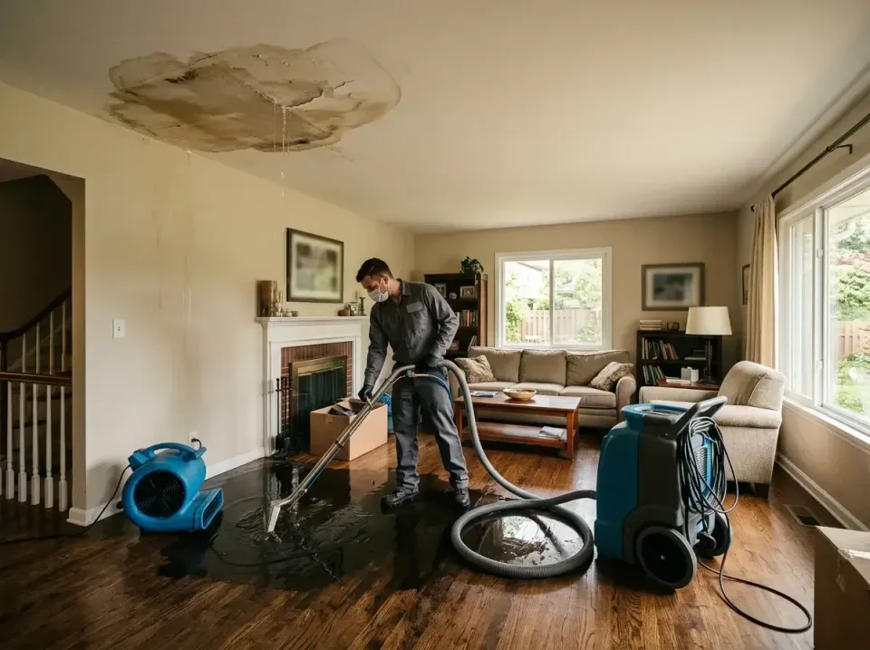 attic-pipe-burst-ceiling-drip-008 — frequently asked questions, Water Damage Restoration & Carpet Care in Centerville, MN